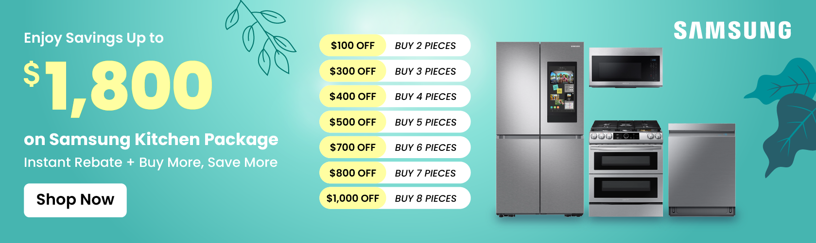 Samsung Kitchen Packages - Spring Savings Sale